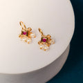 Traditional Gold Plated Pearl Bugadi Earrings