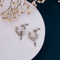 Traditional Swan Shaped Rhodium Plated Combo Nose Pins