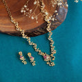Gold Plated Peacock Floral Necklace Set