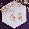 Tri-Floral Combo Gold Plated Nose Pins