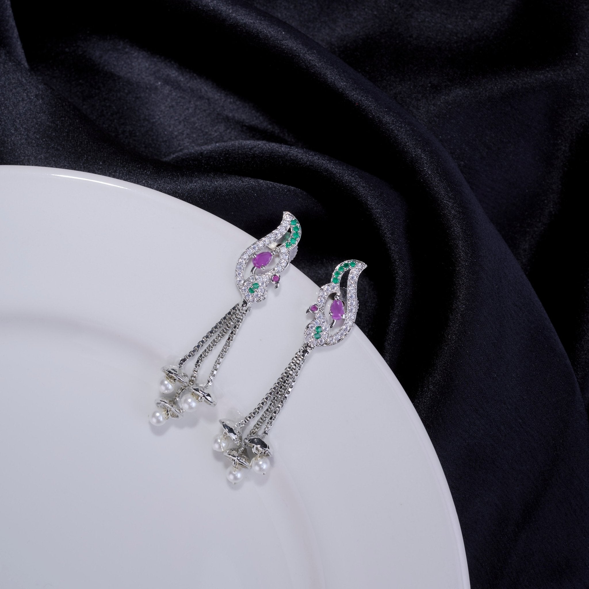 Twilight Sparkle Peacock Earrings