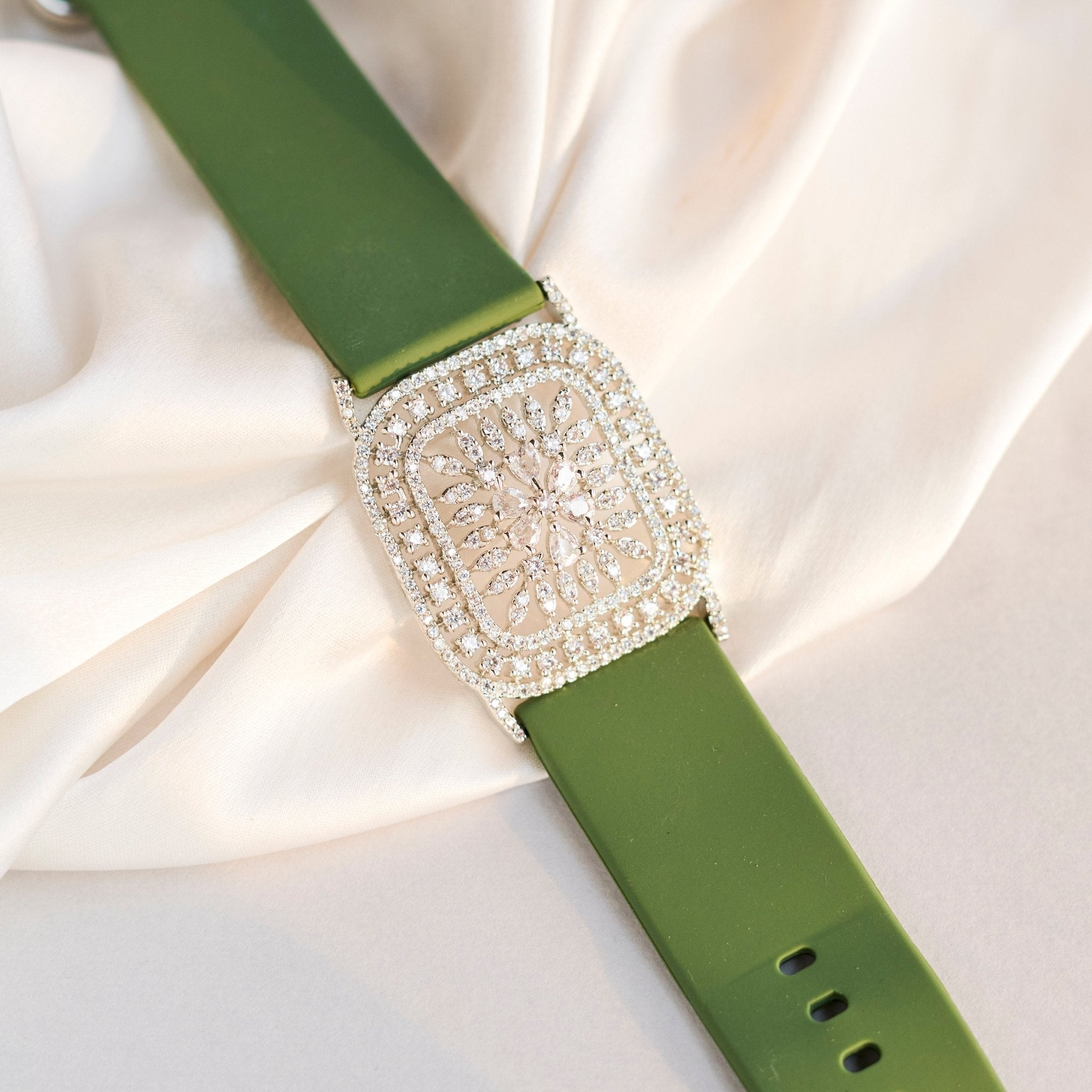 Vibe Rhodium Band Bracelet