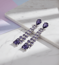 Vivid Crystal Dangle Earrings