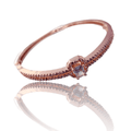 White Brilliance Rose Gold Bracelet